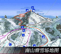 密云南山滑雪度假村旅游地图