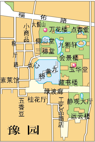 豫园导游地图