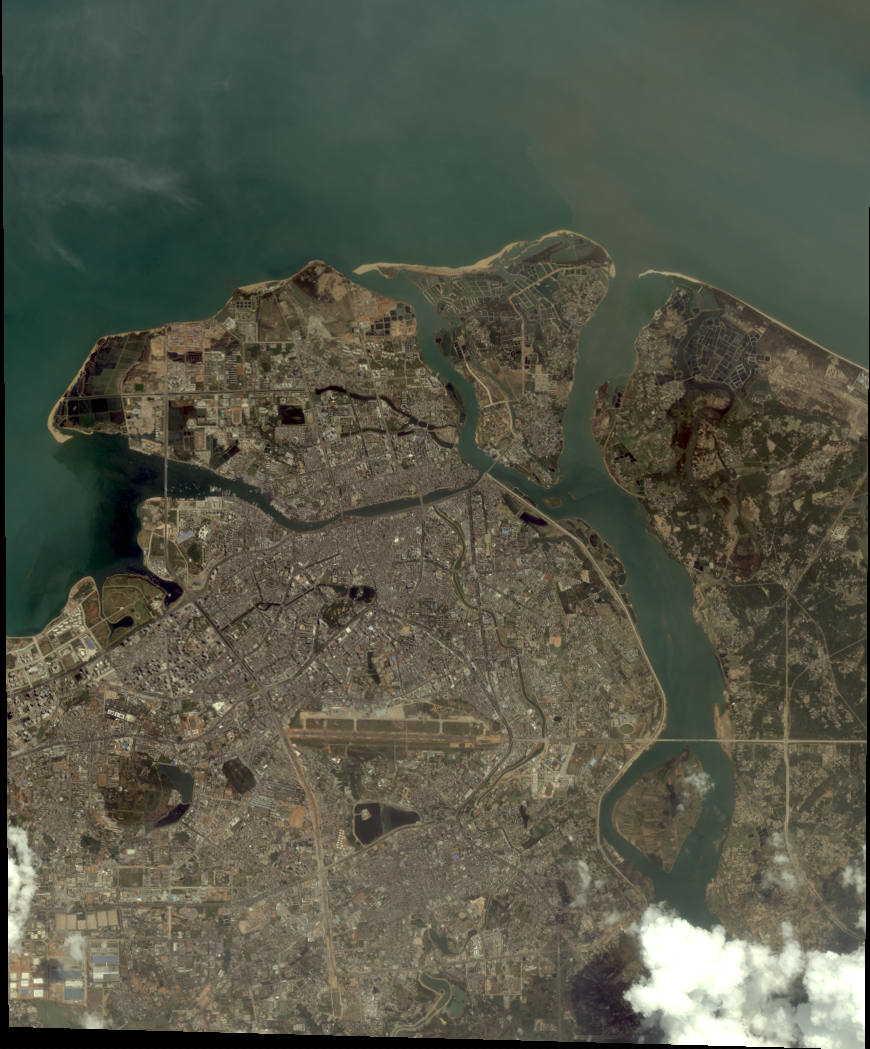海口市卫星影像图